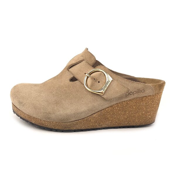 Papillio Fanny Ring-Buckle Wedge Clog Sandals 8 - Picture 1 of 15